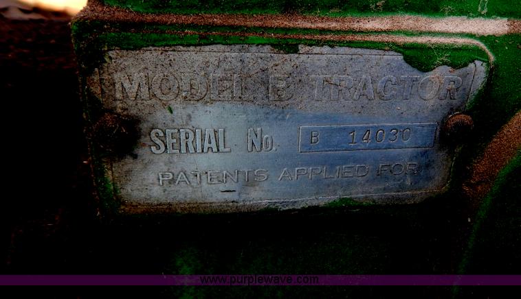 image for item G3413 John Deere B tractor