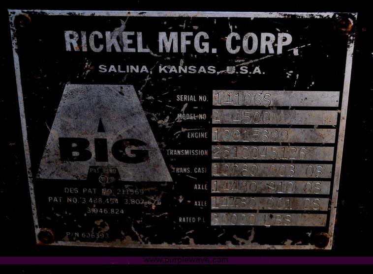 image for item G6149 1980 Ag-Chem Big A 4500 Turbo floater