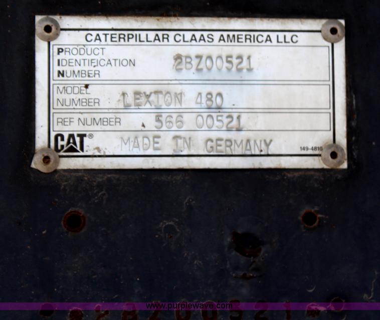image for item H6537 1999 Caterpillar Lexion 480 RWA combine