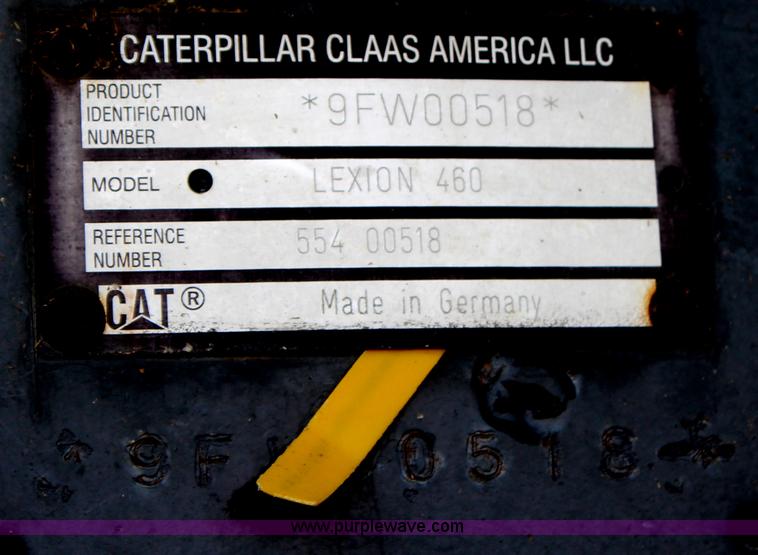 image for item H6539 1998 Caterpillar Lexion 460 RWA combine