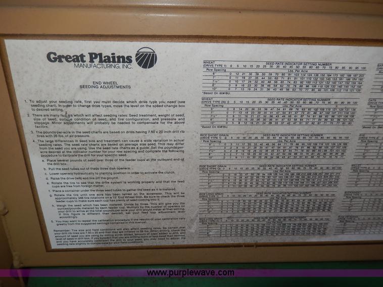 image for item I4336 Great Plains Solid Stand 13 drill