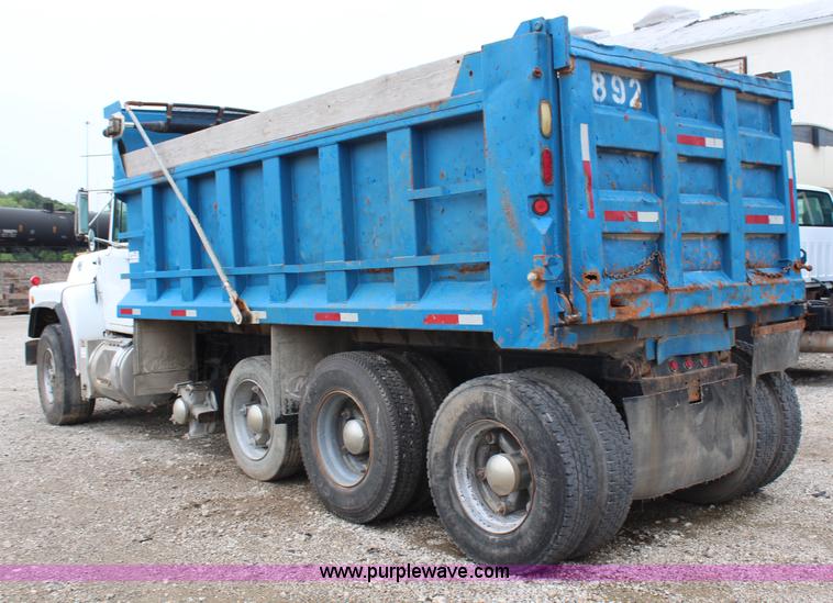 image for item H6509 1992 Mack RD688S quad axle dump truck