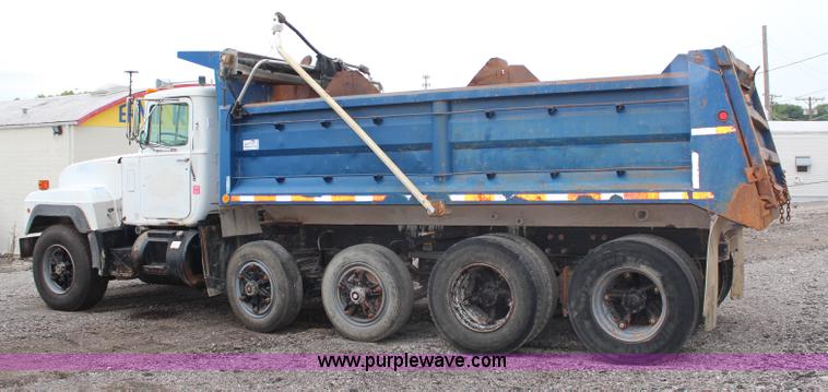 image for item H6510 1994 Mack RS688S quad axle dump truck
