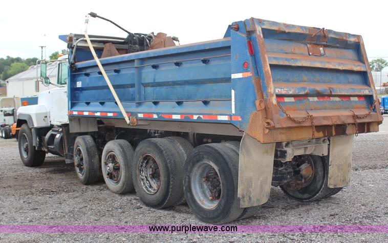 image for item H6510 1994 Mack RS688S quad axle dump truck