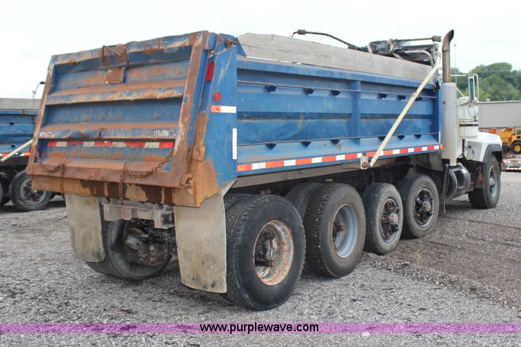 image for item H6510 1994 Mack RS688S quad axle dump truck
