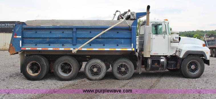 image for item H6510 1994 Mack RS688S quad axle dump truck