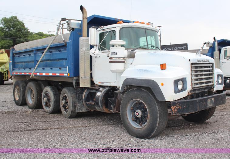 image for item H6510 1994 Mack RS688S quad axle dump truck