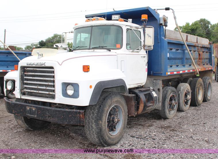image for item H6512 1994 Mack RS688S quad axle dump truck