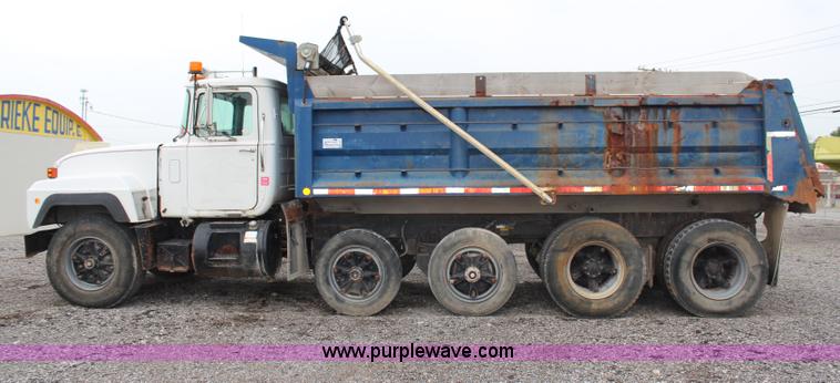 image for item H6512 1994 Mack RS688S quad axle dump truck