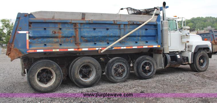 image for item H6512 1994 Mack RS688S quad axle dump truck