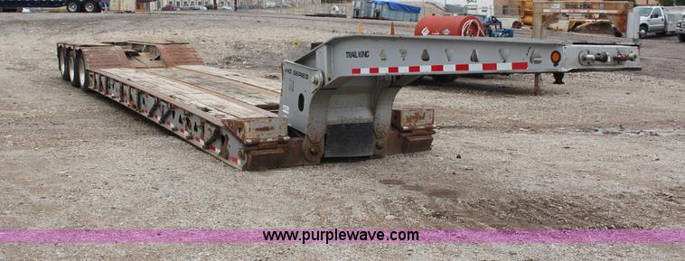 image for item H6717 1999 Trail King HG Series lowboy trailer