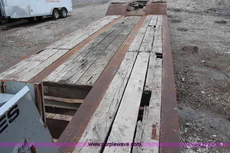 image for item H6717 1999 Trail King HG Series lowboy trailer