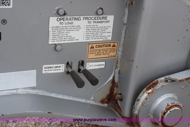 image for item H6717 1999 Trail King HG Series lowboy trailer