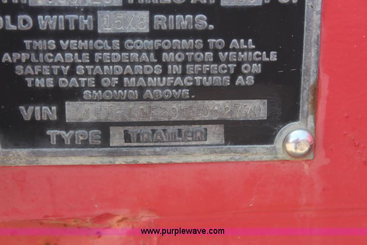 image for item H6719 1996 Eagle double axle fuel trailer