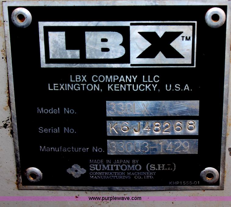 image for item H6727 2004 Link-Belt 330 LX excavator