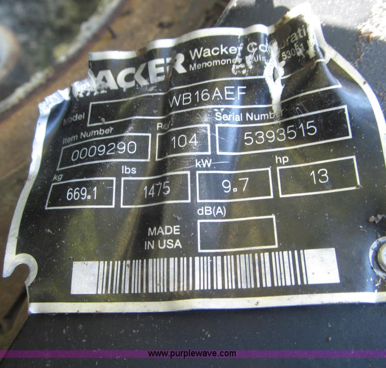 image for item AE9460 Wacker WB16AEF power buggy