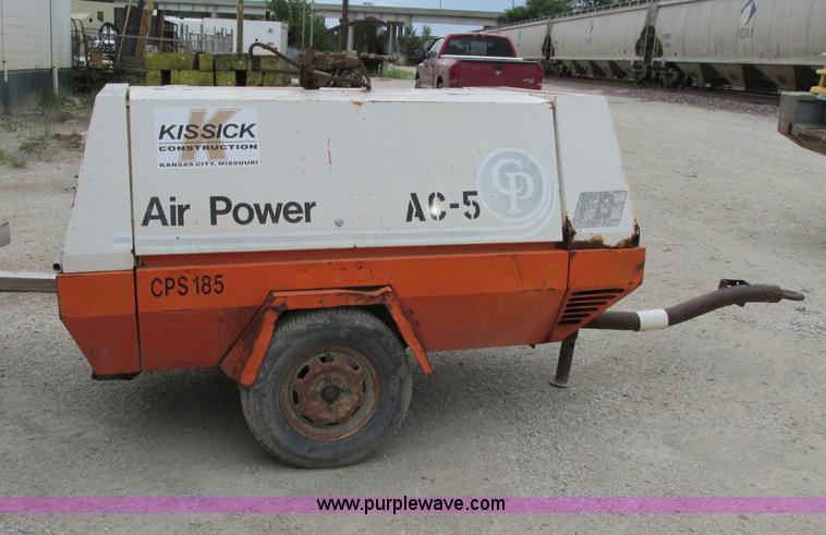 image for item F5198 1987 Chicago Pneumatic 185 cfm air compressor