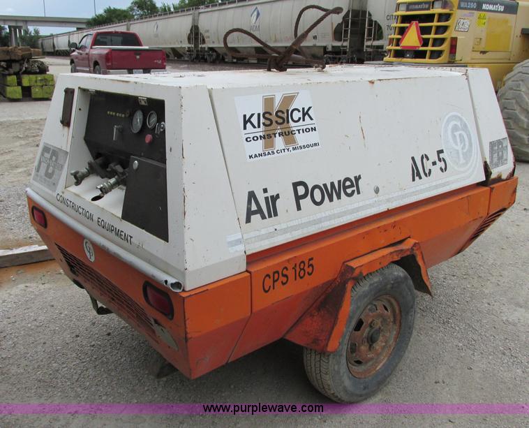 image for item F5198 1987 Chicago Pneumatic 185 cfm air compressor