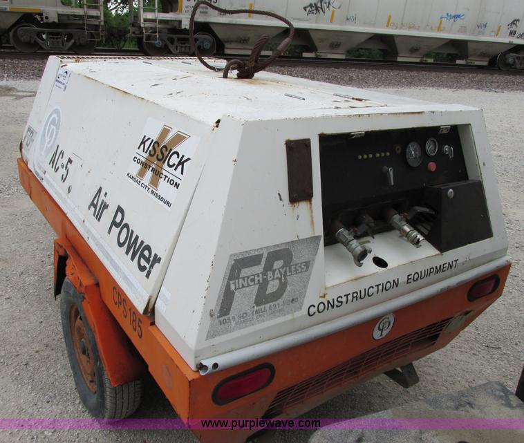 image for item F5198 1987 Chicago Pneumatic 185 cfm air compressor