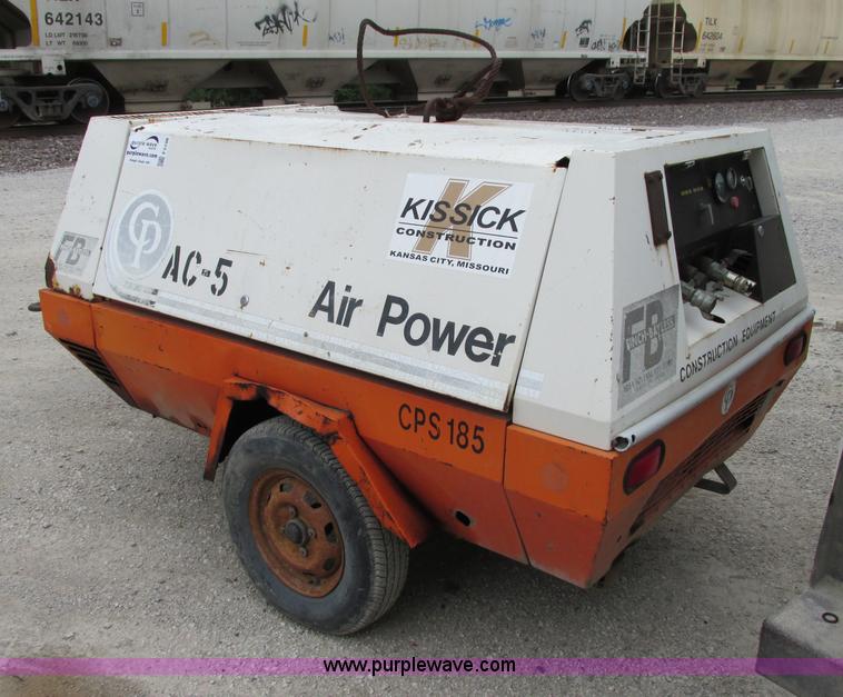 image for item F5198 1987 Chicago Pneumatic 185 cfm air compressor