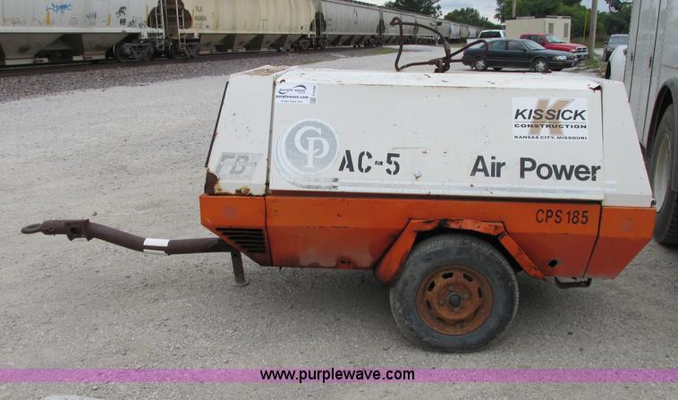 image for item F5198 1987 Chicago Pneumatic 185 cfm air compressor