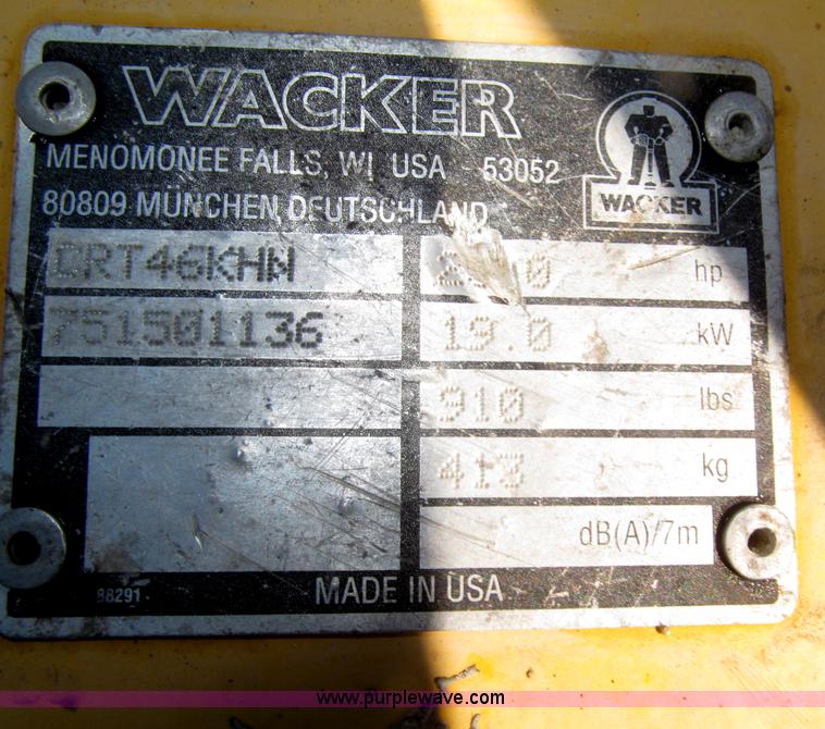 image for item F7093 Wacker CRT46KHN 46" ride on power trowel