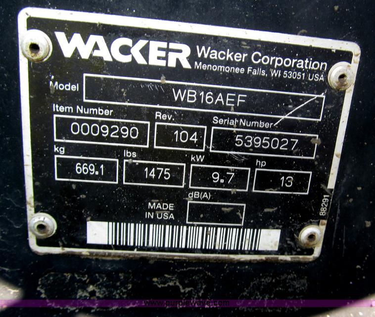 image for item F7094 Wacker WB16AEF  power buggy