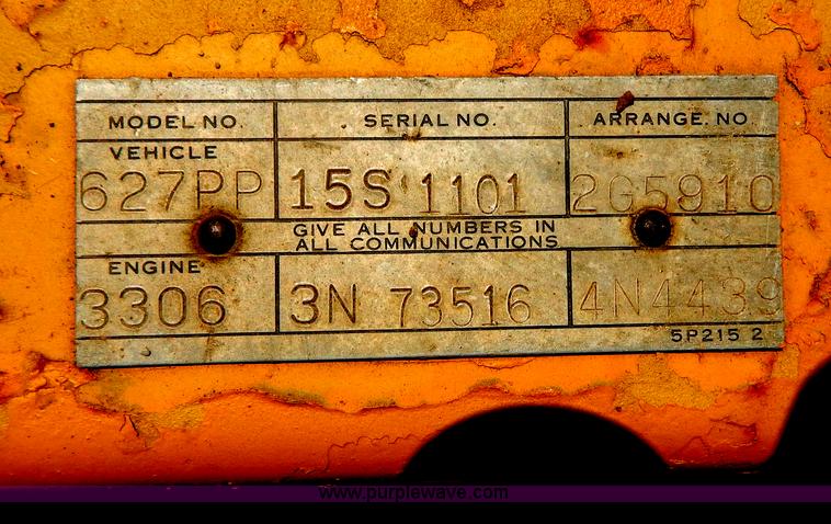 image for item G3415 1978 Caterpillar 627B scraper