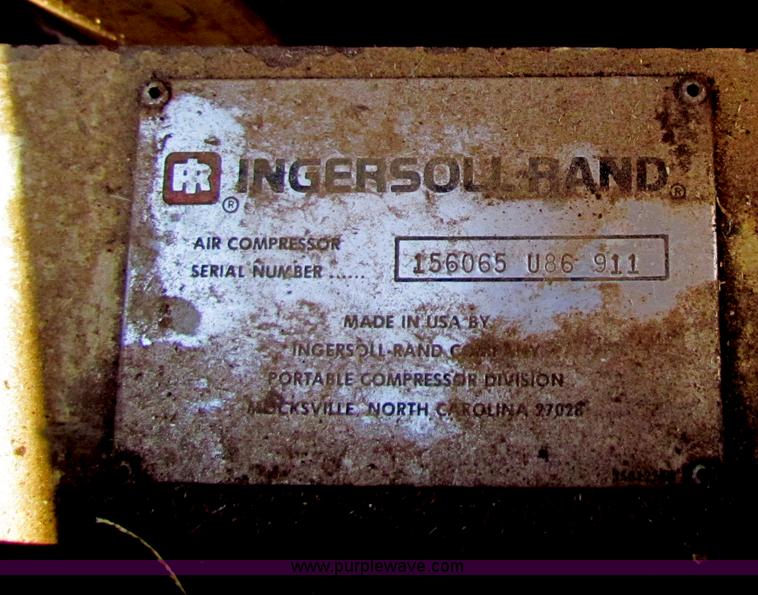 image for item G4083 Ingersoll Rand 100 portable air compressor