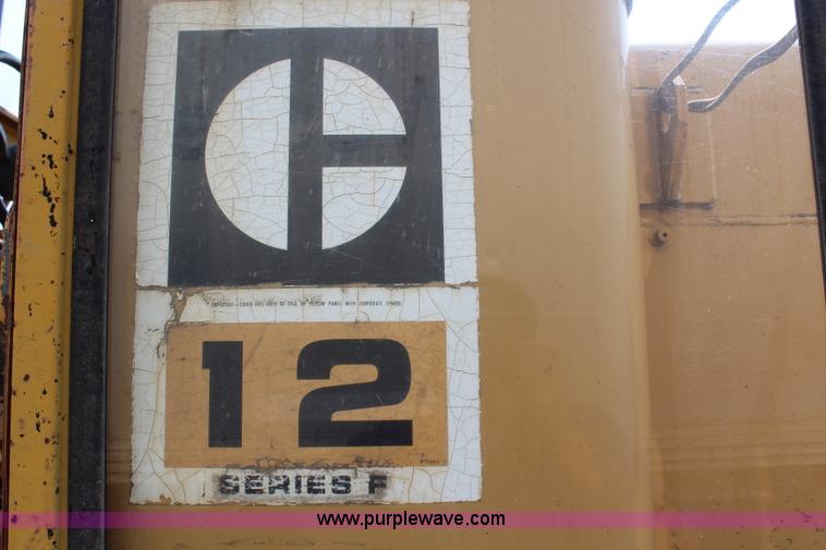 image for item G5016 1968 Caterpillar 12F motor grader