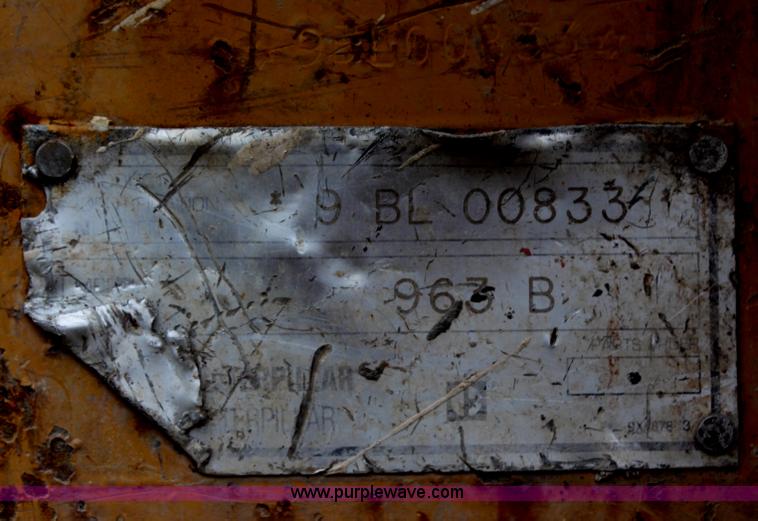 image for item H6523 1995 Caterpillar 963B track loader