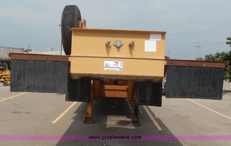 image for item I4340 1987 Belshe T10 lowboy trailer