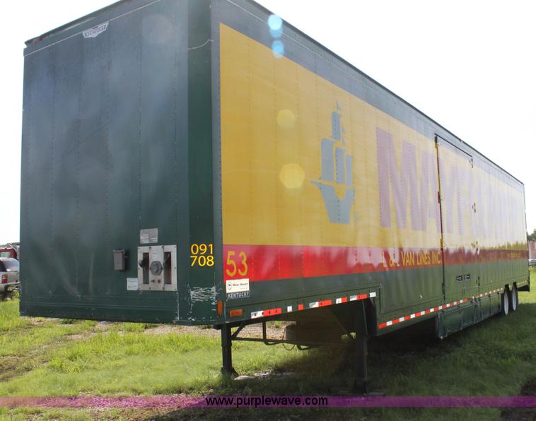 image for item G4045 1999 Kentucky 53' moving van trailer