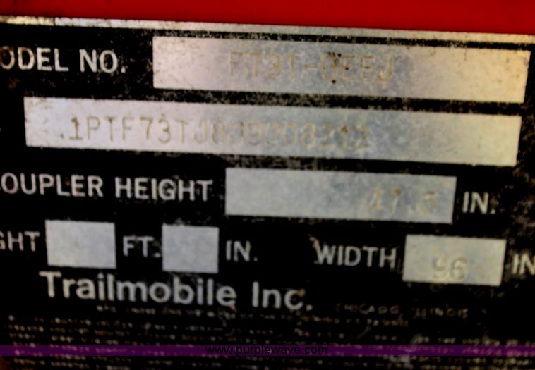 image for item G4046 1988 Trailmobile 48' step deck trailer