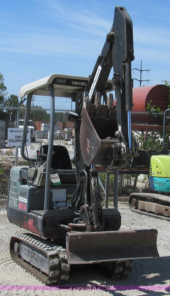 image for item G2097 2007 Takeuchi TB016 compact excavator