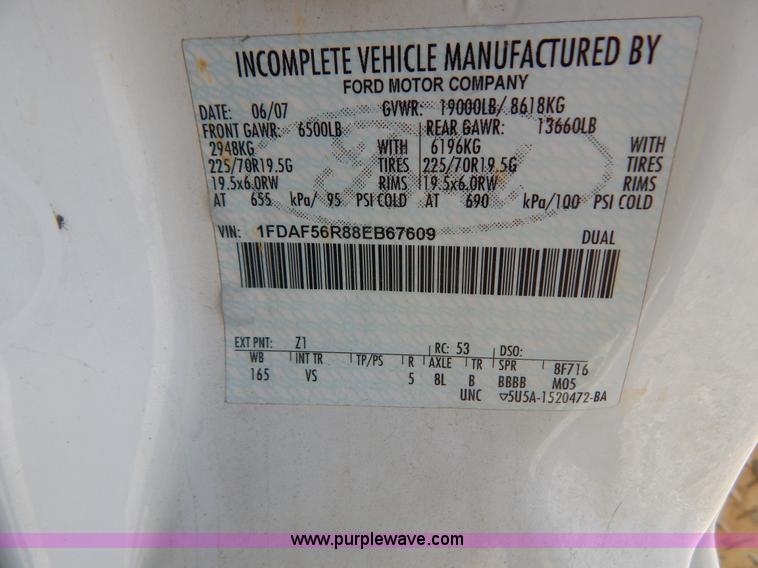 image for item G3417 2008 Ford F550 service truck