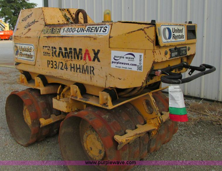 image for item G9246 2005 Multiquip Rammax P33/24HHMR walk-behind vibratory trench compactor