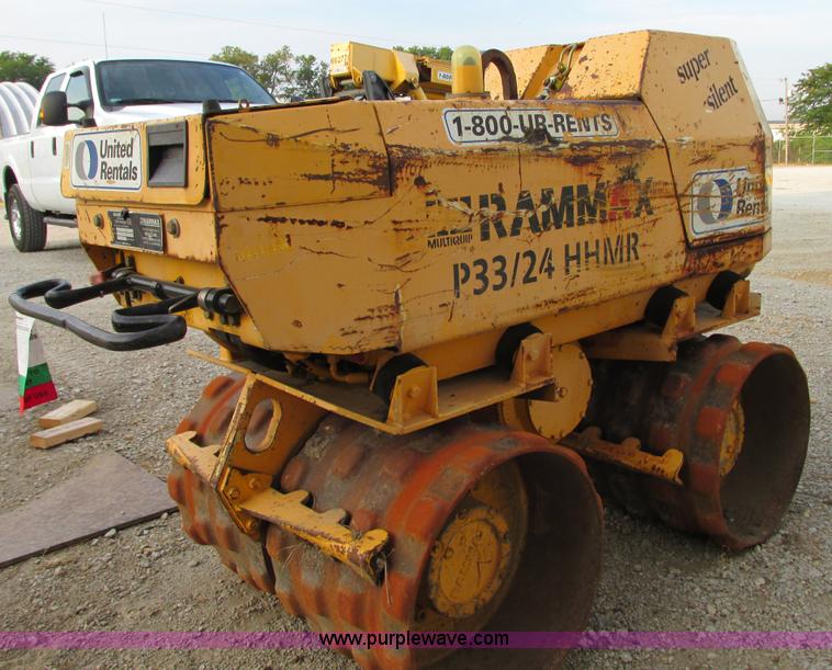 image for item G9246 2005 Multiquip Rammax P33/24HHMR walk-behind vibratory trench compactor