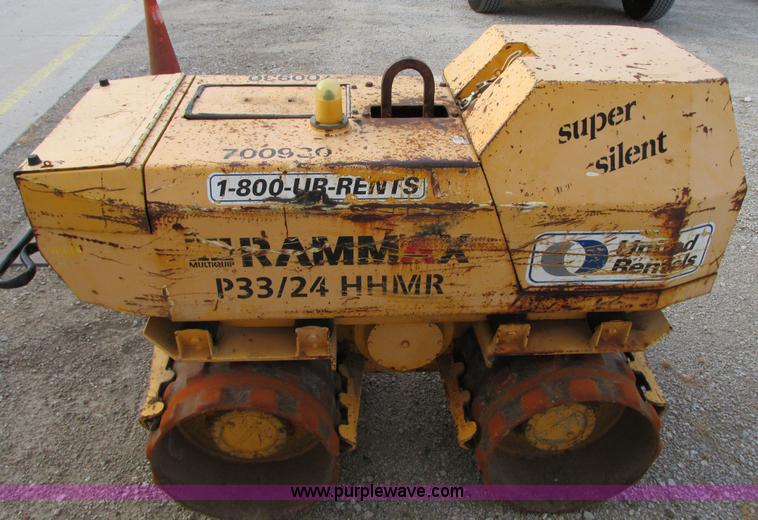 image for item G9246 2005 Multiquip Rammax P33/24HHMR walk-behind vibratory trench compactor