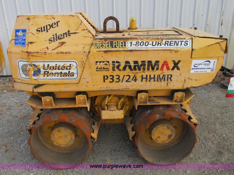 image for item G9246 2005 Multiquip Rammax P33/24HHMR walk-behind vibratory trench compactor