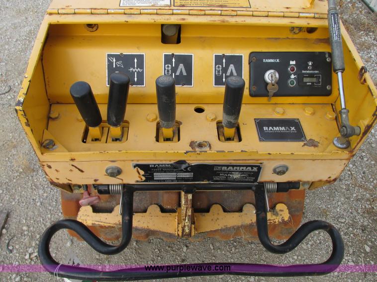 image for item G9246 2005 Multiquip Rammax P33/24HHMR walk-behind vibratory trench compactor