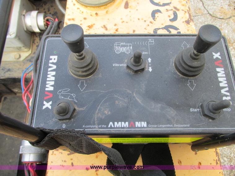 image for item G9246 2005 Multiquip Rammax P33/24HHMR walk-behind vibratory trench compactor