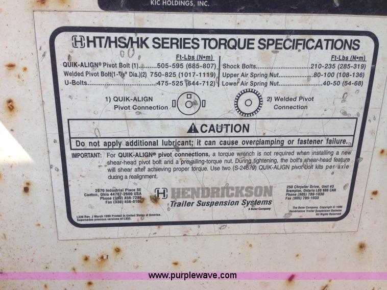 image for item G9247 2006 Trail King TK80HT-482 trailer