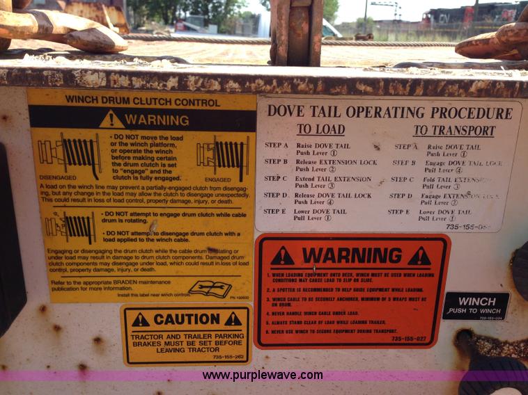 image for item G9247 2006 Trail King TK80HT-482 trailer