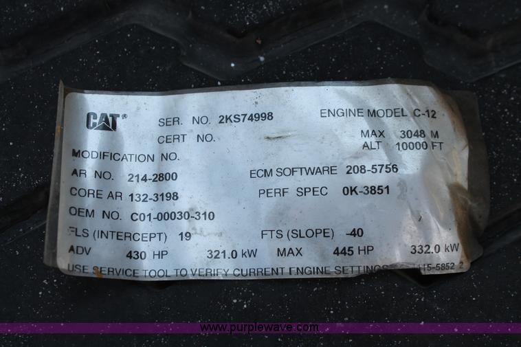 image for item I7757 2002 Freightliner FLD120SD triple axle semi truck with Palfinger knuckle boom crane