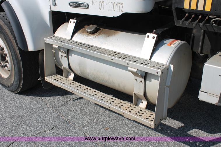 image for item I7757 2002 Freightliner FLD120SD triple axle semi truck with Palfinger knuckle boom crane