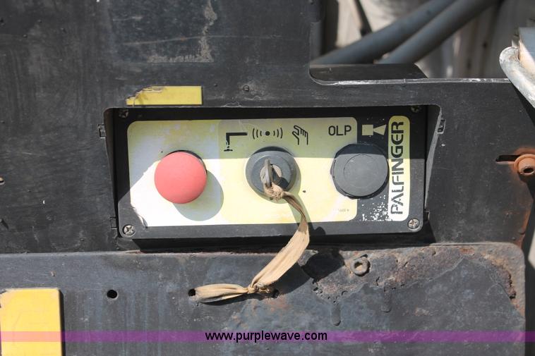 image for item I7757 2002 Freightliner FLD120SD triple axle semi truck with Palfinger knuckle boom crane