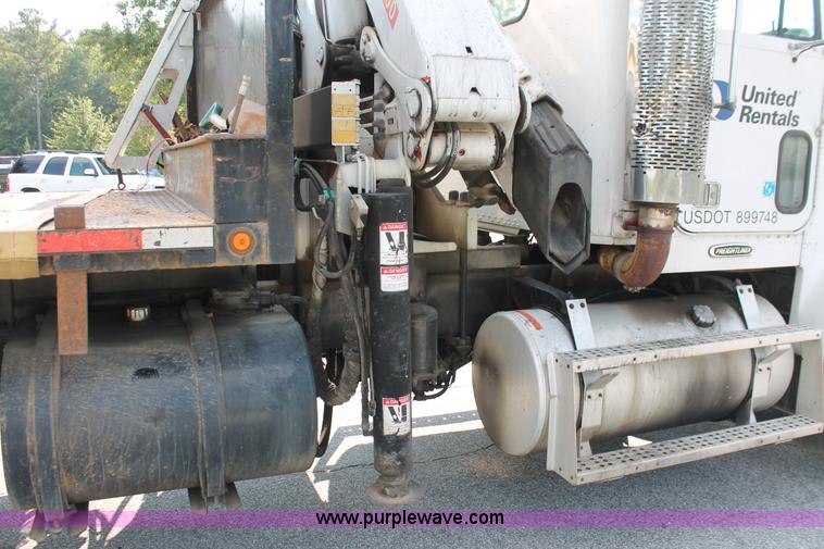 image for item I7757 2002 Freightliner FLD120SD triple axle semi truck with Palfinger knuckle boom crane