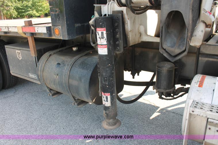 image for item I7757 2002 Freightliner FLD120SD triple axle semi truck with Palfinger knuckle boom crane