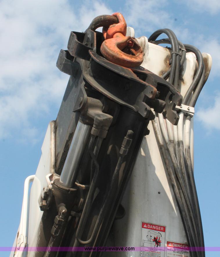 image for item I7757 2002 Freightliner FLD120SD triple axle semi truck with Palfinger knuckle boom crane